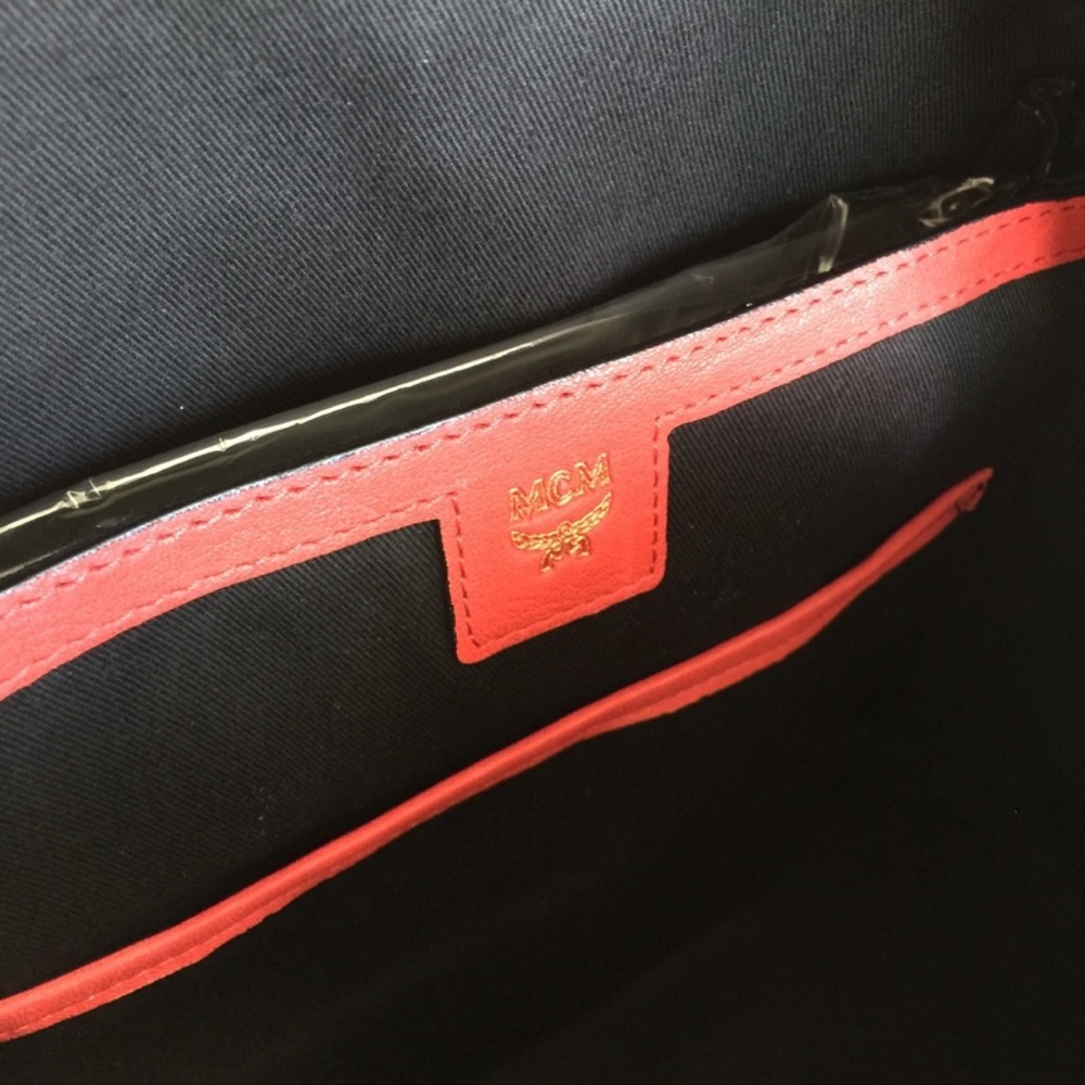 MCM Stark Leather Insignia Backpack - Picture 8 of 9
